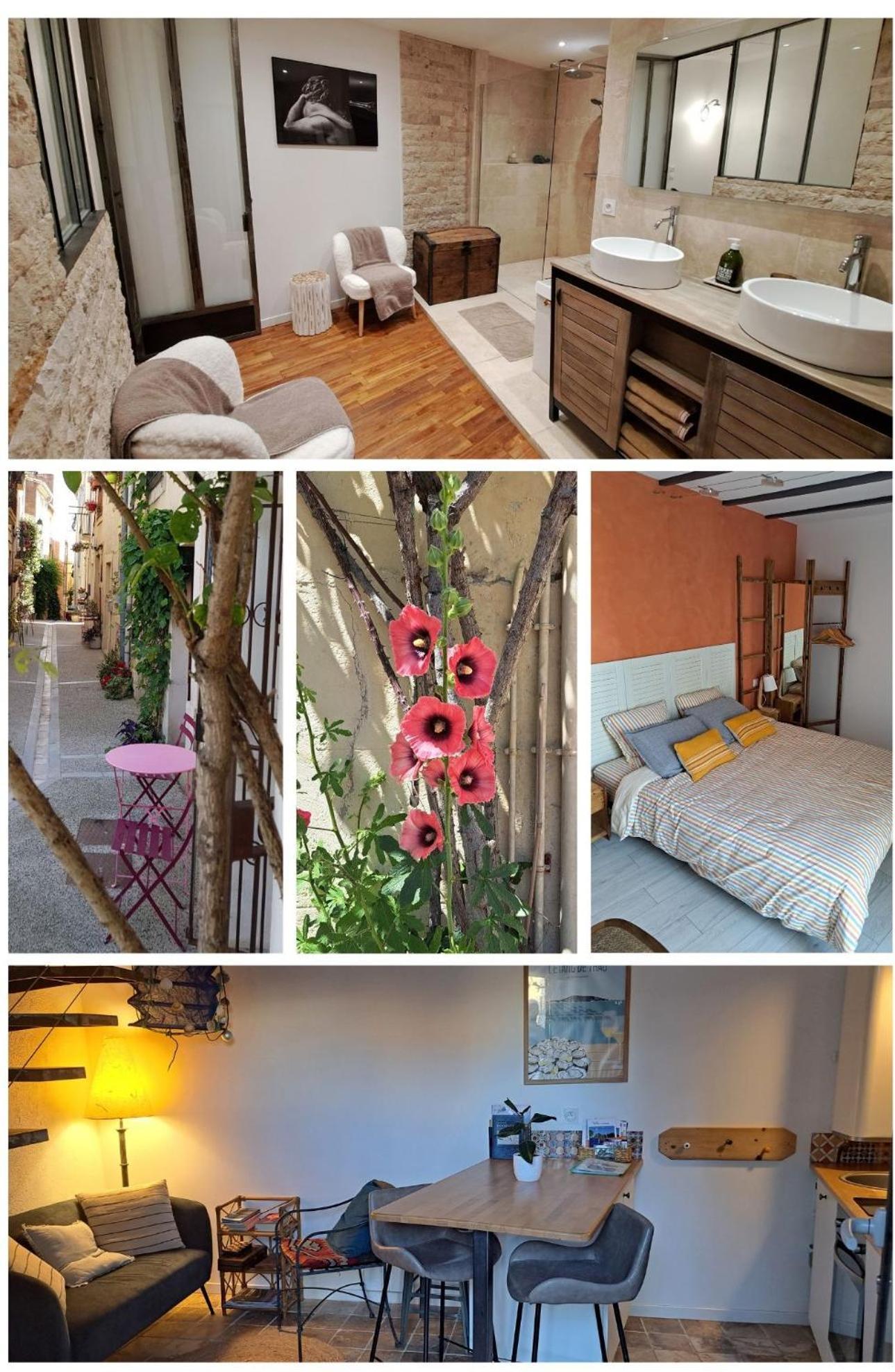 La Trémière, maison de village, sauna, vue garrigue Bouzigues Extérieur photo
