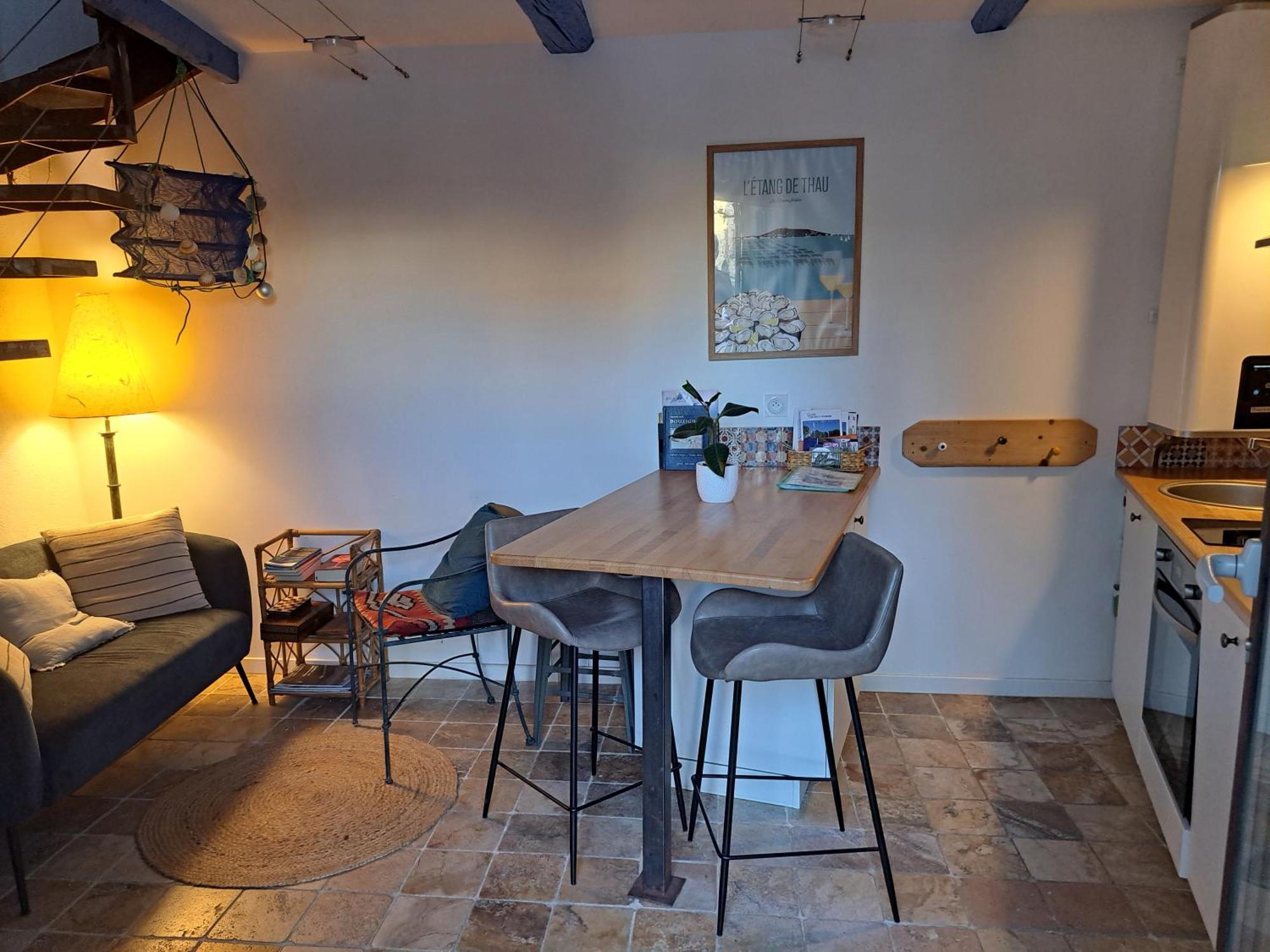 La Trémière, maison de village, sauna, vue garrigue Bouzigues Extérieur photo
